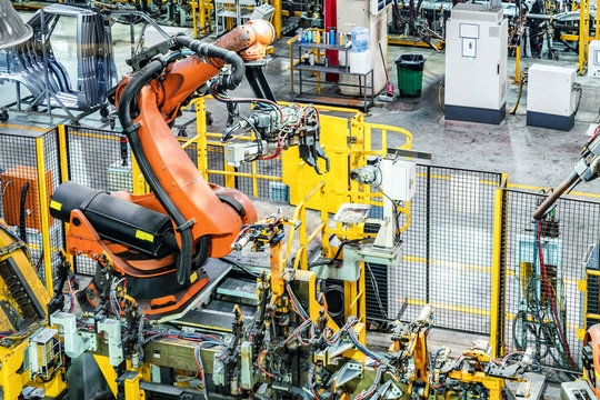Car production line of the robot