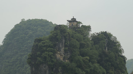 Colinas en Yangshuo en China