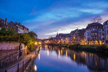 View of Strasbourg France the river
