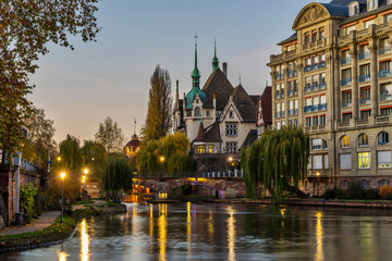 View of Strasbourg France the river