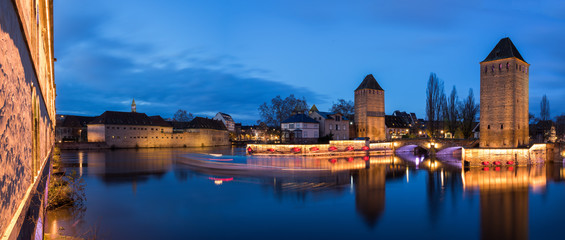 Ponts Couverts from the Barrage Vauban in Strasbourg France