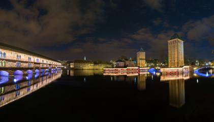 Ponts Couverts from the Barrage Vauban in Strasbourg France