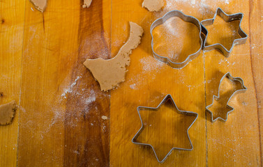 Baking christmas gingerbread