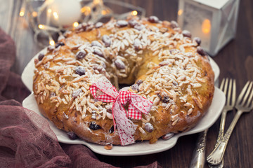 portuguese Christmas cake Bolo de rainha