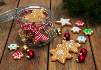 Christmas gingerbread cookies