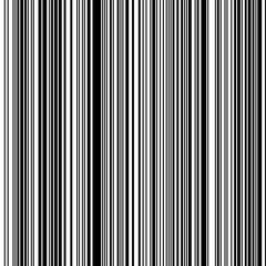 Black and White Straight Vertical Variable Width Stripes