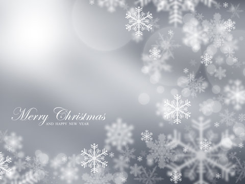      Soft Gray Christmas background 