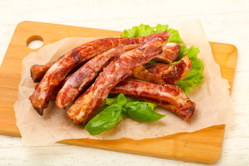 Smoked pork ribs