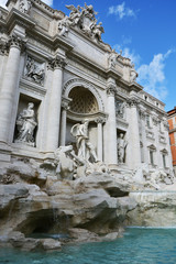 Fototapeta na wymiar Fontana di trevi