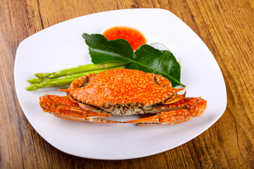 Boiled crab
