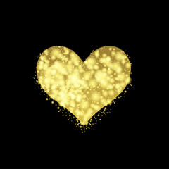 Golden Valentine Heart
