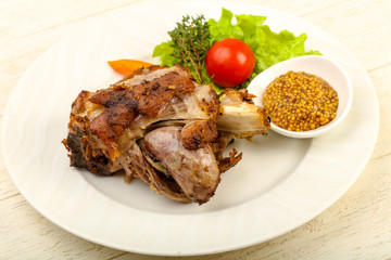 Roasted pork knee