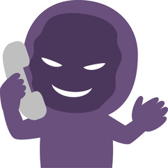 電話口でしゃべる不審人物