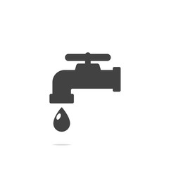Water tap vector icon