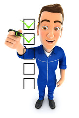 3d mechanic checklist