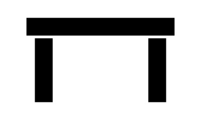 Minimal Table Icon Illustration