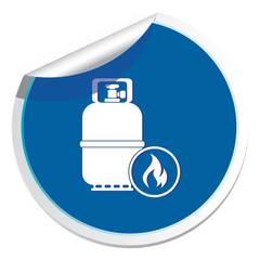 Camping gas bottle icon