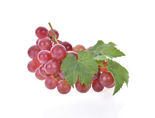 Obraz premium red grape on white background