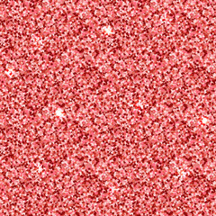 Red vector texture. Glitter seamless pattern with metallic effect. Sparkle decorative background.