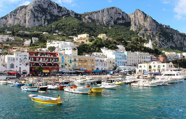 Fototapeta premium Capri, Marina Grande, Campania, Italy