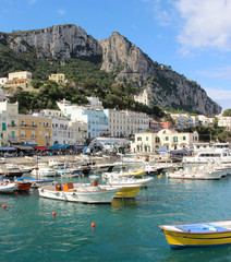 Fototapeta na wymiar Capri, Marina Grande, Campania, Italy