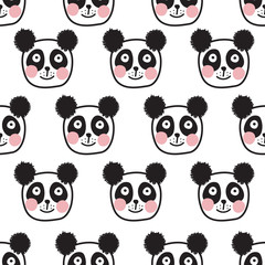Fototapeta premium panda pattern