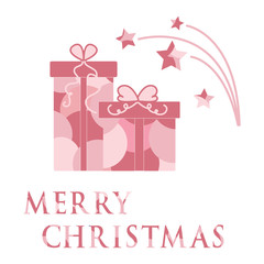 Colorful gift boxes. Packing with ornament.