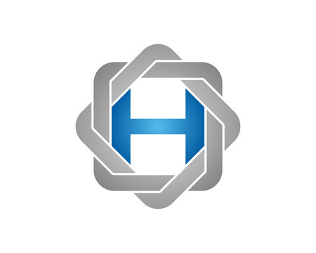 h letter logo 3
