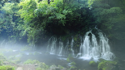 元滝伏流水（16：9）　Mototaki waterfall / Nikaho, Akita, Japan
