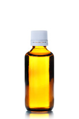 Cosmetic bottle isolated on a white background