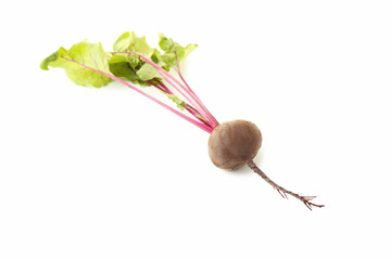 Fresh beet isolated on white background