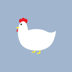Cute cartoon chicken