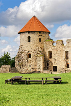 Mittelalterliche Burg in Cesis, Lettland