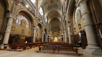 Fototapeta premium Basílica del Sagrado Corazón en Gijón, Asturias