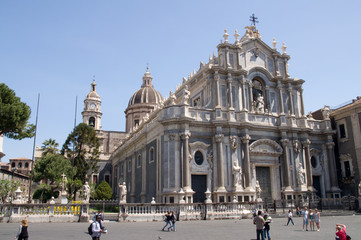 Fototapeta na wymiar Catania Basilica Collegiata