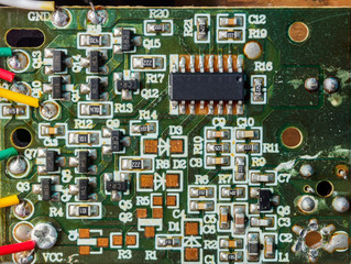 circuit board background.