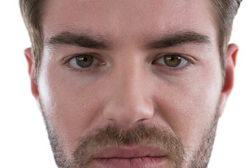 Obraz premium Man standing against white background