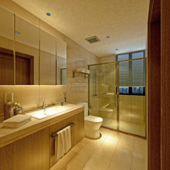 3d render of modern bathroom