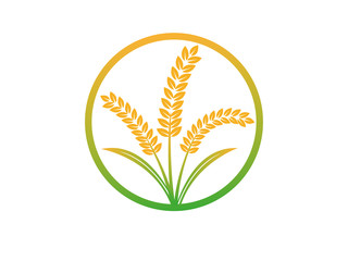 wheat seed food bakery logo