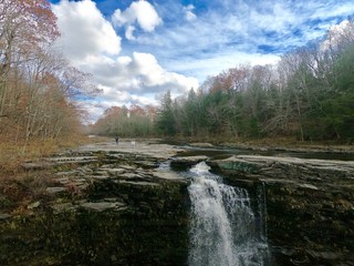 Fototapeta na wymiar landscape waterfall