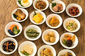 ごはんとおかずいろいろ　Side dishes of rice japanese food