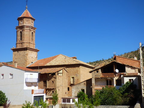Villel. Pueblo de Teruel en la comunidad autónoma de Aragón (España)
