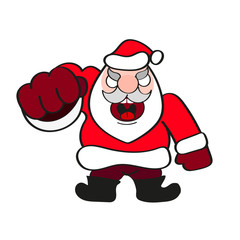 Santa Claus hat and beard
