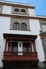 House facade in San Cristobal de la Laguna, Tenerife, Canary Islands, Spain