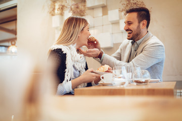 Couple In A Cafe