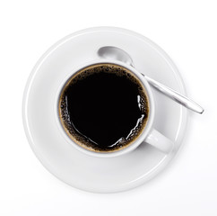 Coffee cup isolated on white background