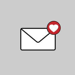 Love mail icon