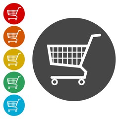 Shopping icon, Shopping cart icon 