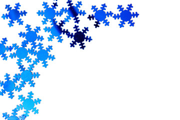 Christmas christmas background decorative decoration  blue snowflakes on a white background