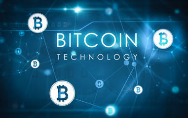 bitcoin technology illustration